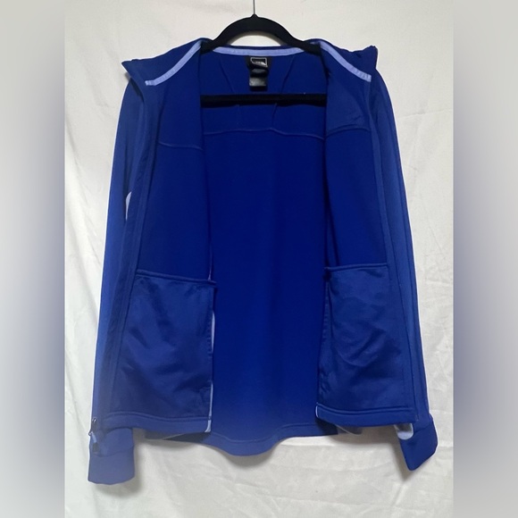 The North Face Royal Blue Two Toned Softshell Jacket Activewear Hiking Layering - Picture 8 of 12